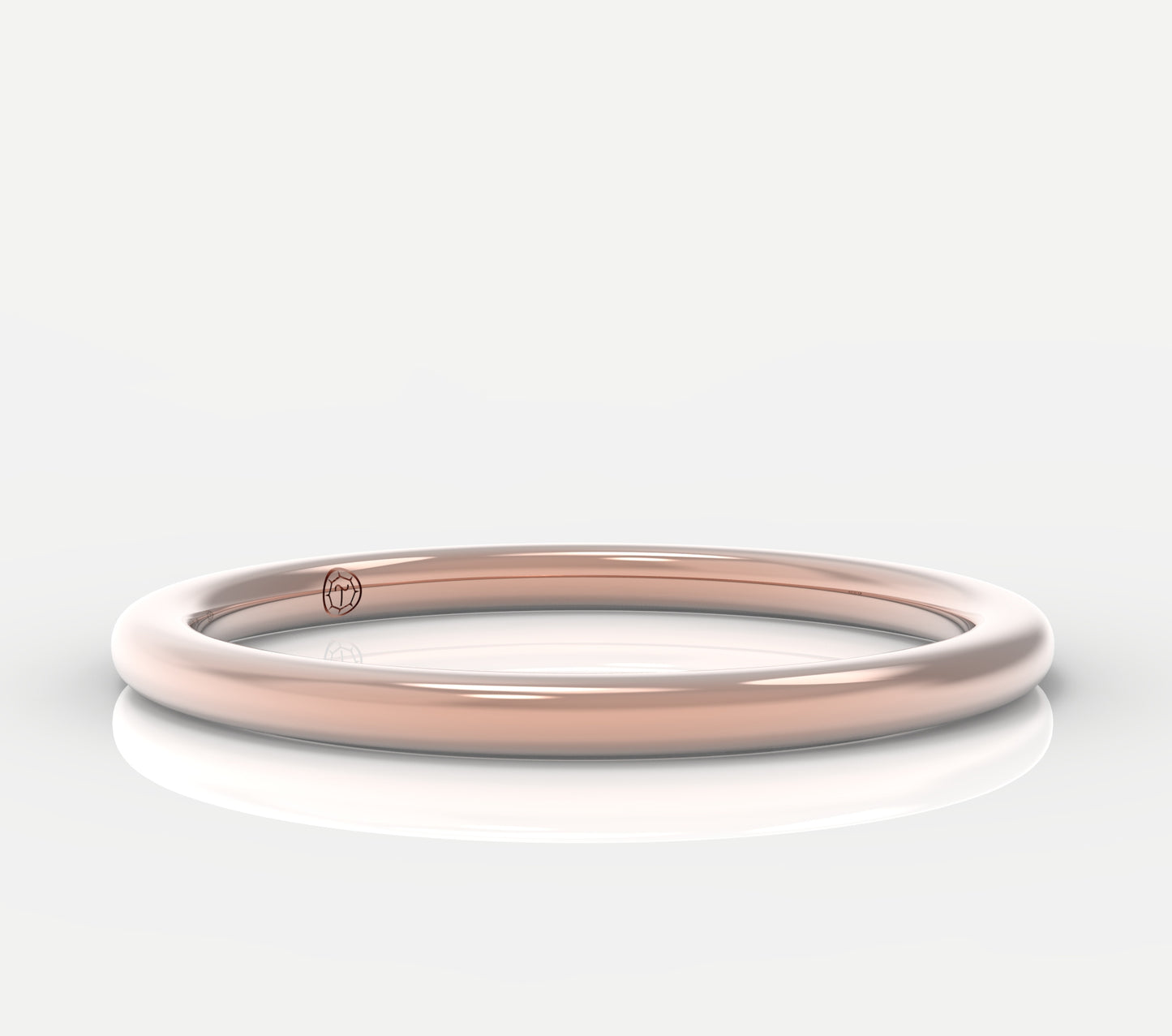 Petite Half Round Wedding Band