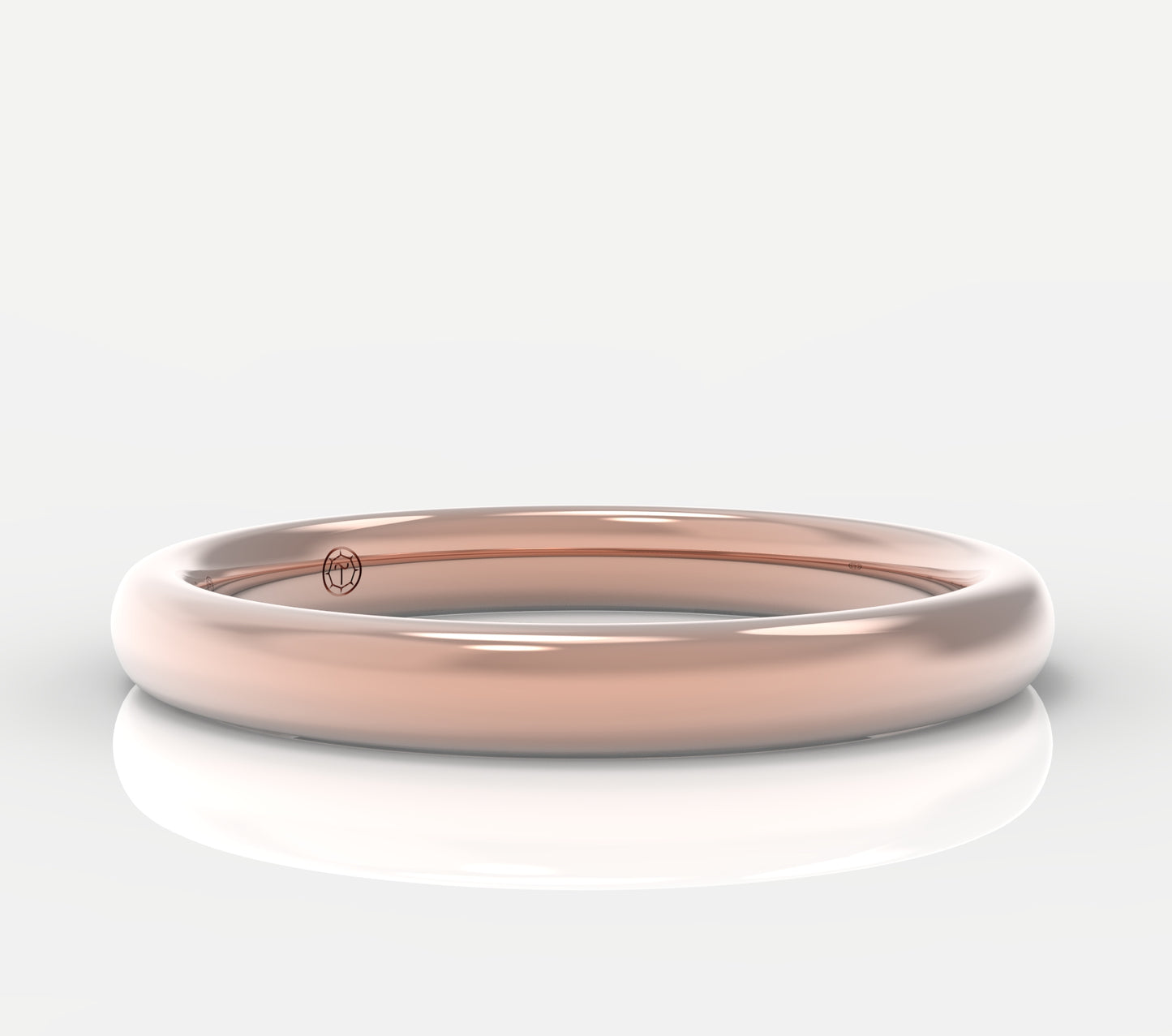 Petite Half Round Wedding Band