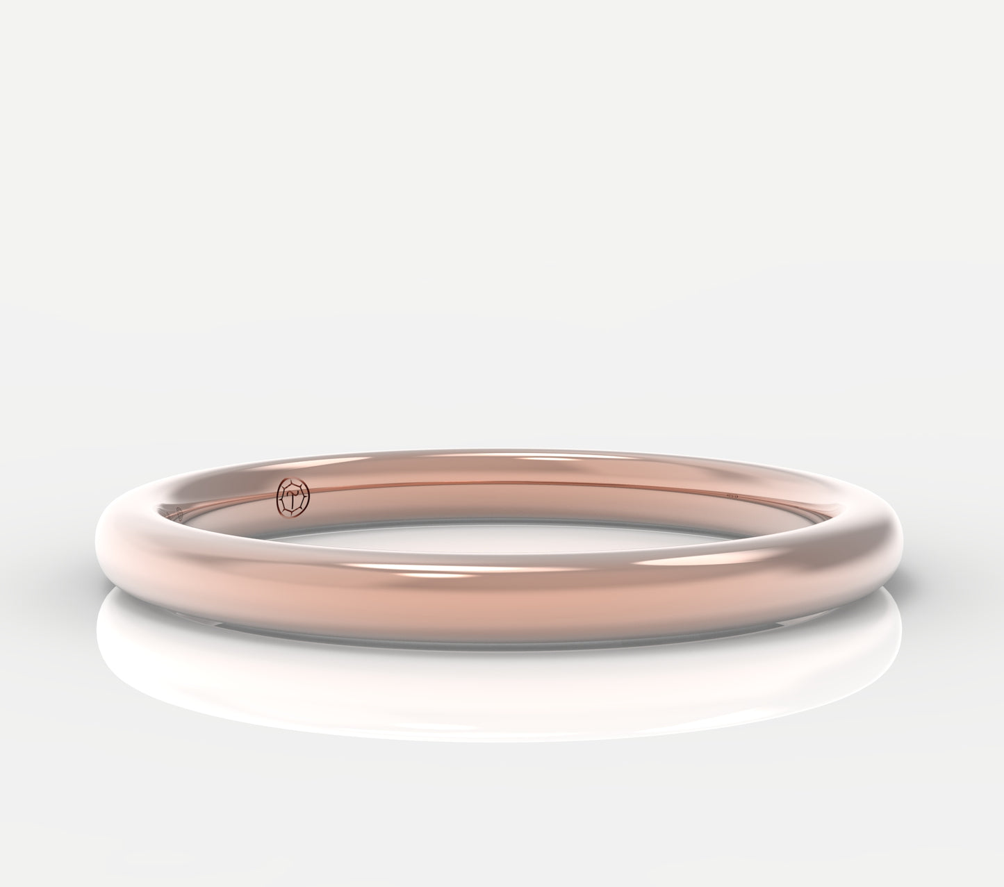 Petite Half Round Wedding Band