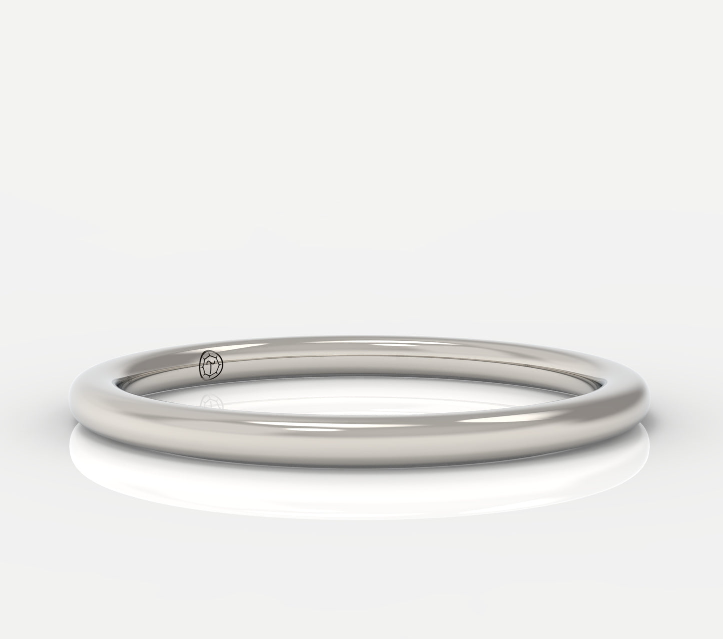 Petite Half Round Wedding Band