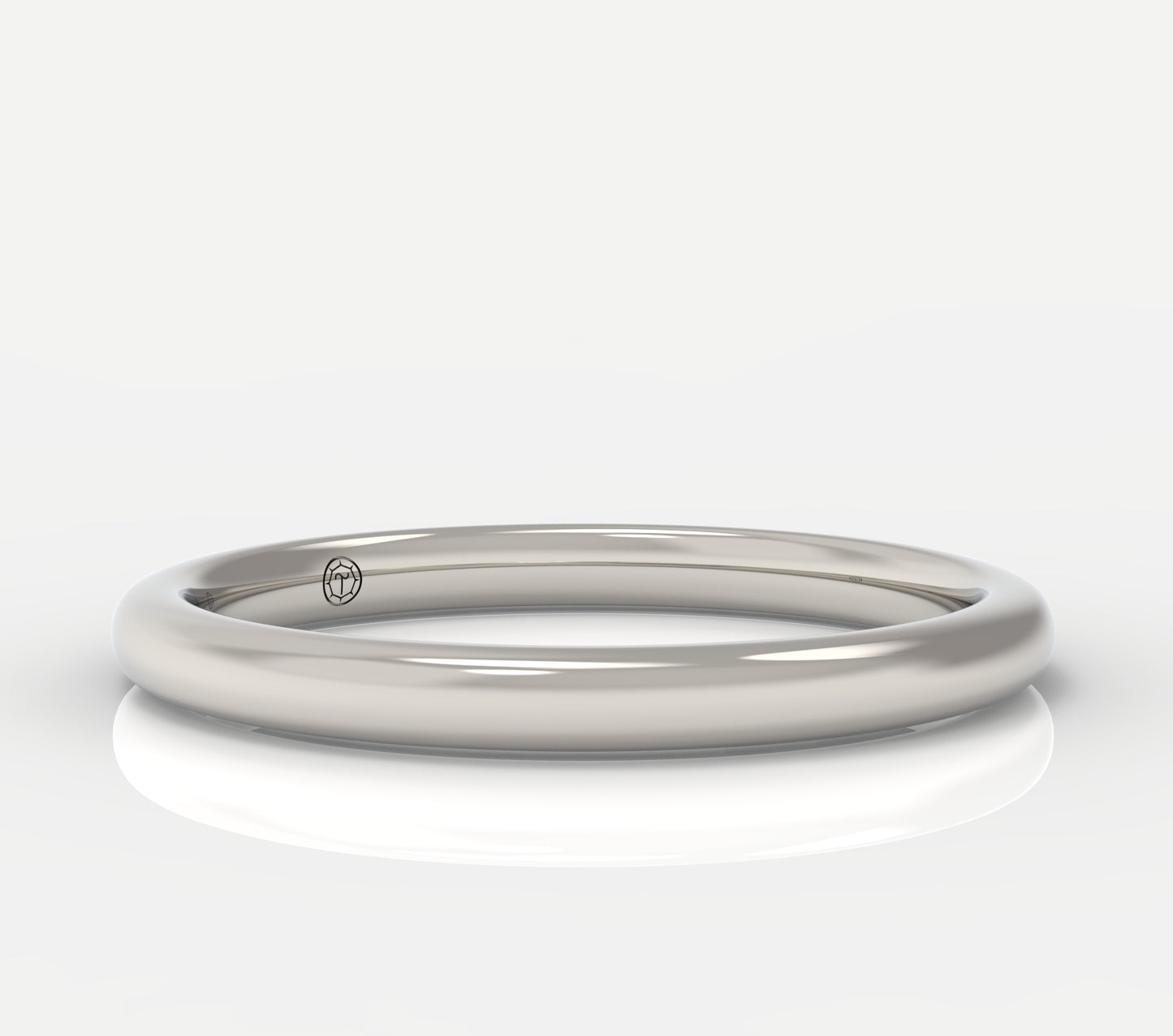 Petite Half Round Wedding Band