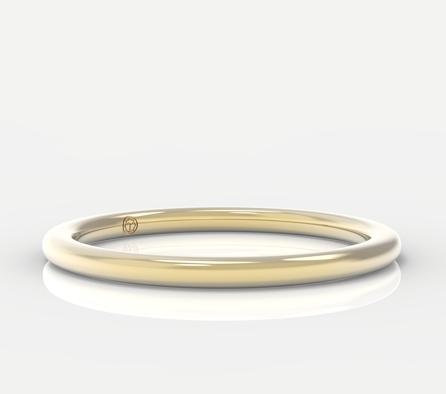 Petite Half Round Wedding Band