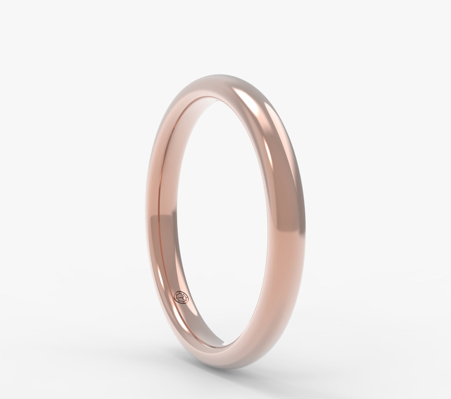 Petite Half Round Wedding Band