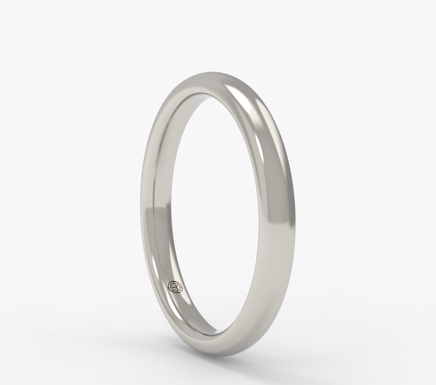 Petite Half Round Wedding Band