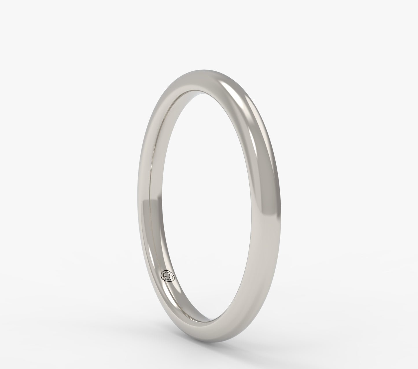 Petite Half Round Wedding Band