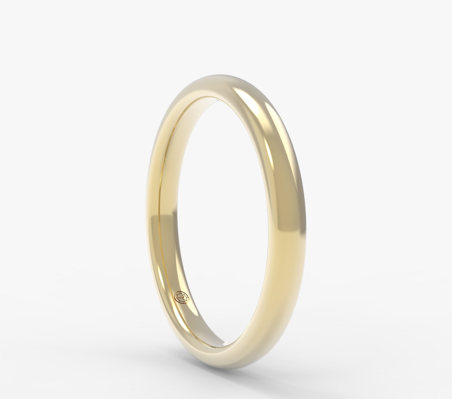 Petite Half Round Wedding Band